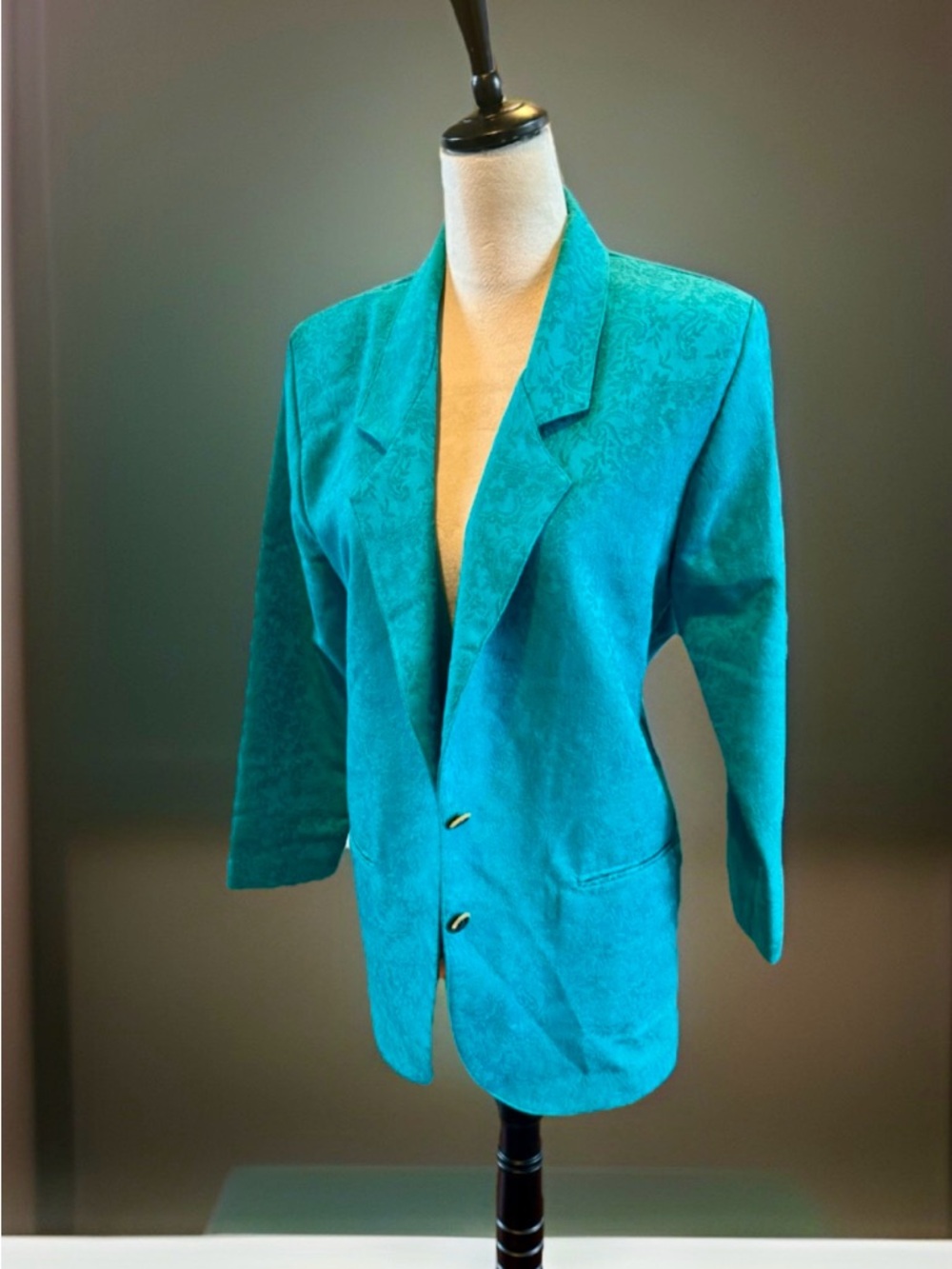 Teal Women's Blazer Jacket - Classic Tailored Style